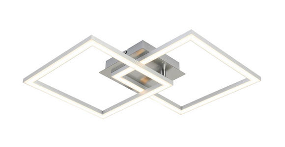 LED-DECKENLEUCHTE 56,7/35/5,5 cm   - Alufarben, Basics, Kunststoff/Metall (56,7/35/5,5cm) - Boxxx