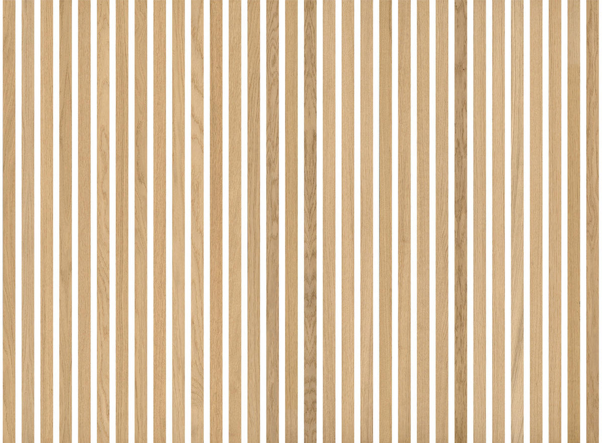 AKUSTIKPANEEL Echtholz Eiche hellbraun acous Stix  - Hellbraun, KONVENTIONELL, Holz (250/3.5/0.9cm) - Novel