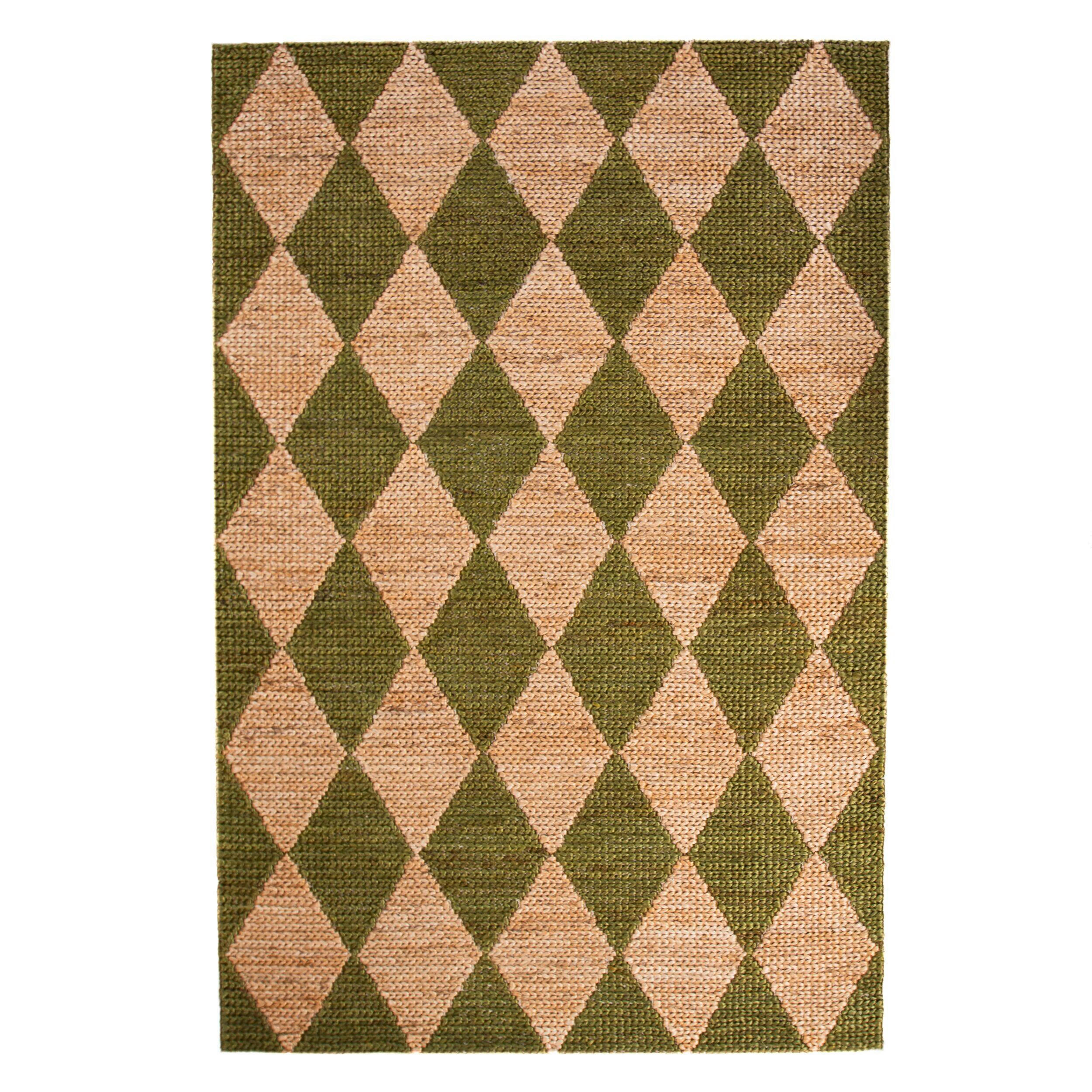 Flair Rugs RUČNĚ TKANÝ KOBEREC, 120/170 cm zelená