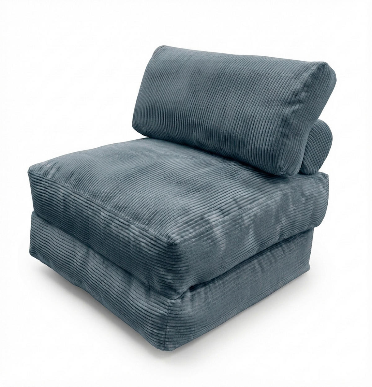 SCHLAFSESSEL Cord Petrol Rückenkissen  - Petrol, KONVENTIONELL, Textil (85/80/85cm) - Xora