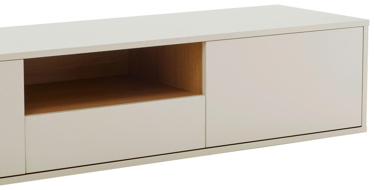 LOWBOARD  in 200/30/40 cm  - Eichefarben/Weiß, Design, Holzwerkstoff (200/30/40cm) - Xora