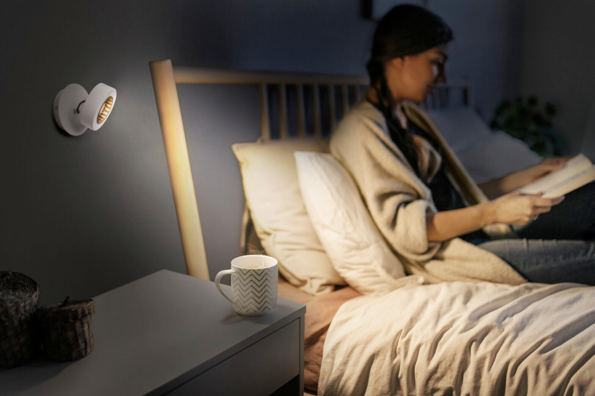 LED-STRAHLER 12,5/14/12 cm   - Weiß, Basics, Kunststoff/Metall (12,5/14/12cm) - Osram