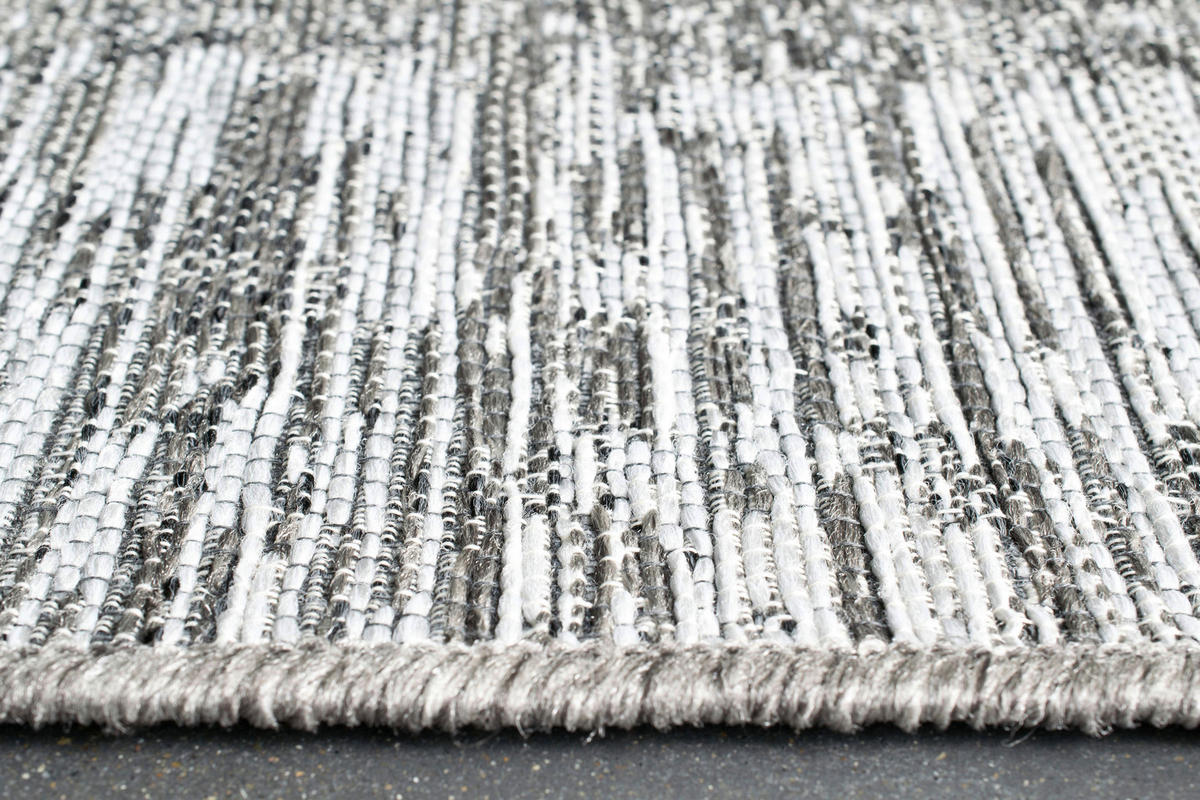 FLACHWEBETEPPICH 120/170 cm Amalfi  - Dunkelgrau/Hellgrau, KONVENTIONELL, Textil (120/170cm) - Novel