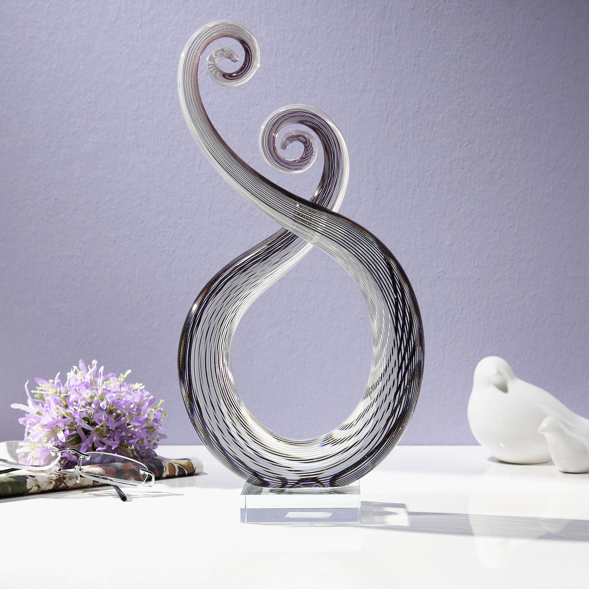 SKULPTUR - Multicolor, Basics, Glas (15/34/8cm) - Ambia Home