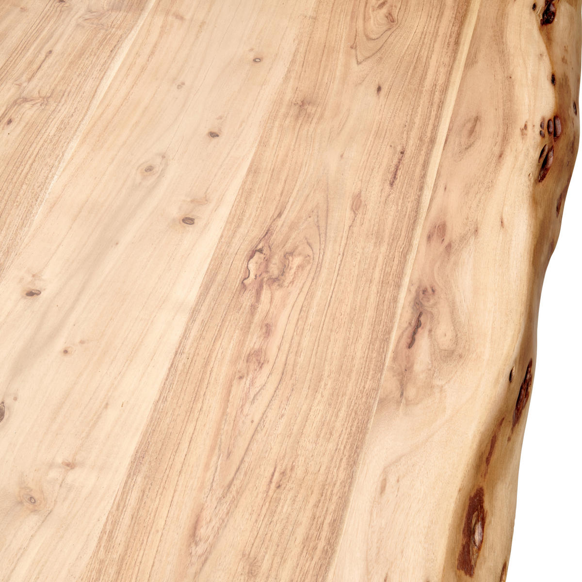 ESSTISCH in Holz, Metall   - Schwarz/Naturfarben, Natur, Holz/Metall (180/78/90cm) - Livetastic
