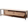 TV-ELEMENT Anthrazit, Eichefarben  215/57/46 cm  - Eichefarben/Anthrazit, Design, Holzwerkstoff/Metall (215/57/46cm) - Carryhome