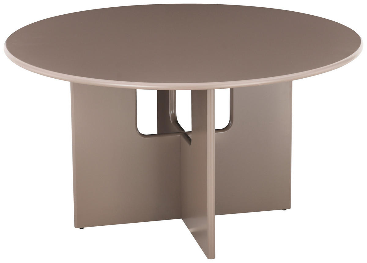 ESSTISCH 140/140/75 cm Nachbildung  Holzwerkstoff rund Braun  - Braun, MODERN, Holzwerkstoff (140/140/75cm) - Livetastic