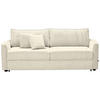 SCHLAFSOFA Jacquard Creme  - Blaugrau/Creme, Design, Holz/Textil (240/75/110cm) - home24