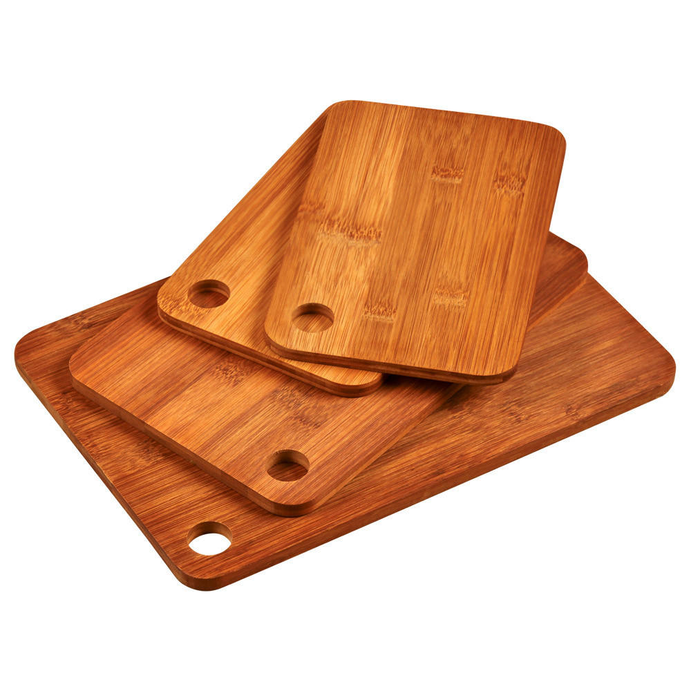 SCHNEIDEBRETT-SET 4-teilig    33/23/4 cm  - Braun, Basics, Holz (33/23/4cm) - Kesper