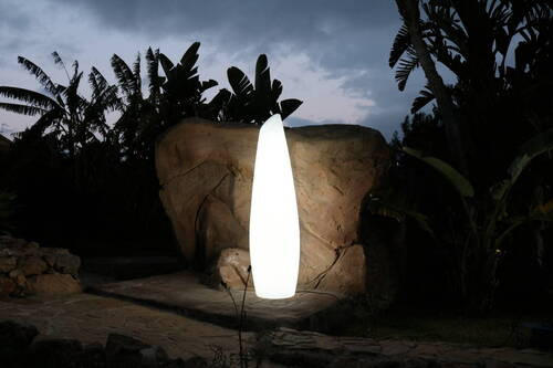 LED-STEHLEUCHTE Fredo 46.5/170/46.5 cm   - Weiß, Design, Kunststoff (46.5/170/46.5cm) - New Garden