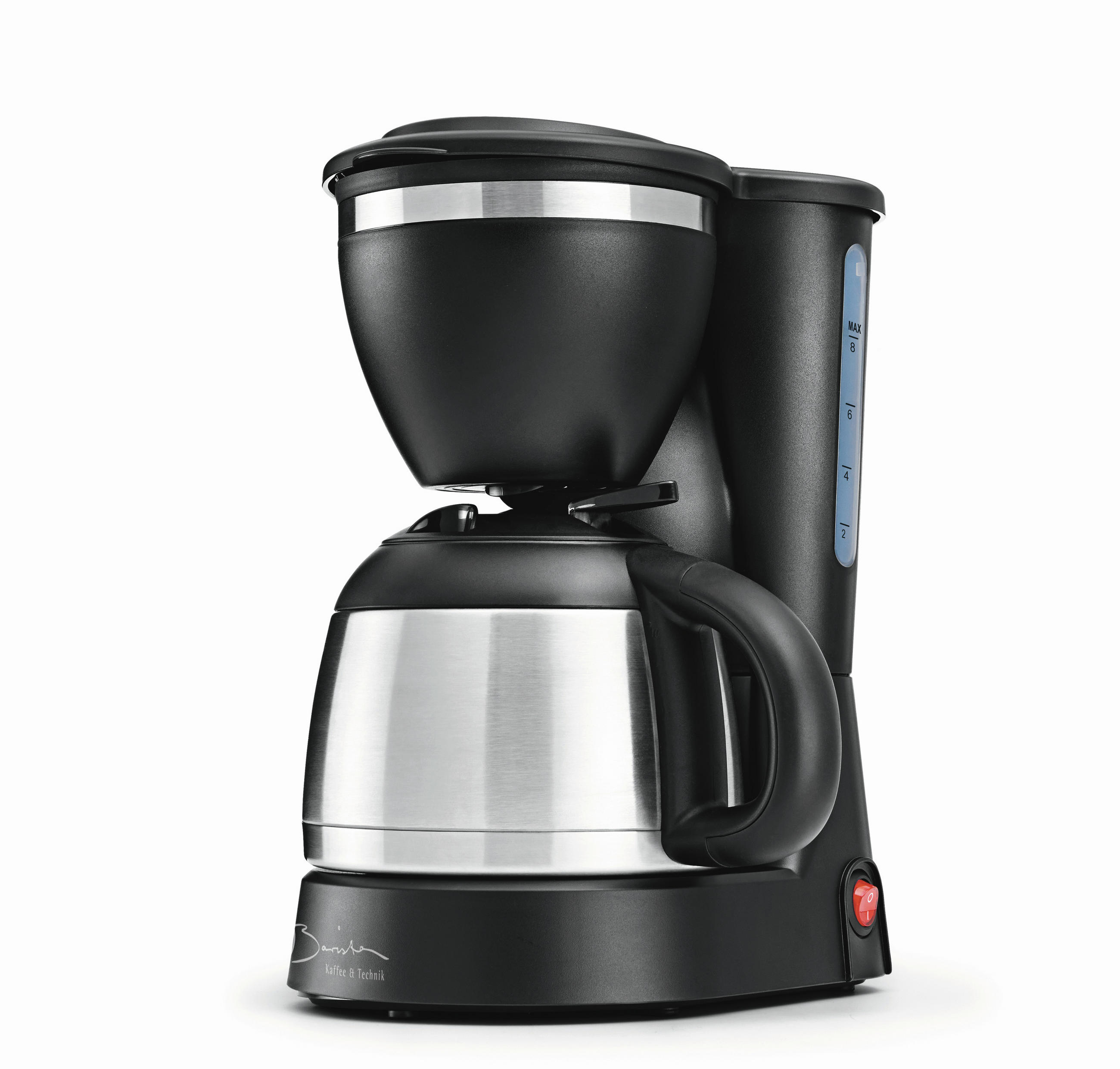 FILTERKAFFEEMASCHINE Barista  - Silberfarben/Schwarz, Basics, Kunststoff/Metall (24/16,5/29cm) - GOURMETMAXX
