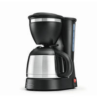 FILTERKAFFEEMASCHINE Barista  - Silberfarben/Schwarz, Basics, Kunststoff/Metall (24/16,5/29cm) - GOURMETMAXX