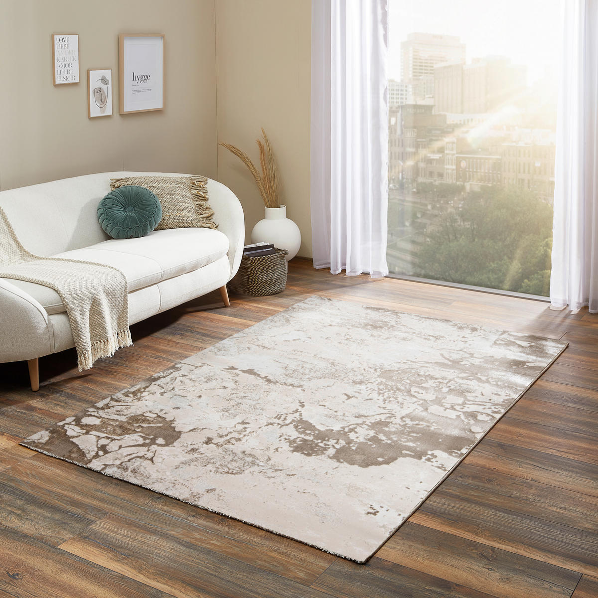 SZŐTT SZŐNYEG   - bézs, Design, textil (80/150cm) - Novel