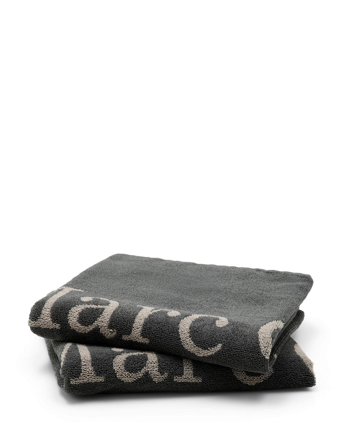 SET PEŠKIRA ZA RUKE  2 dela antracit 50/100 cm  - antracit, Konvencionalno, tekstil (50/100cm) - Marc O'Polo