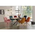 ESSTISCH in Metall, Glas, Keramik 180-230/90/76 cm  - Schwarz/Grau, Design, Glas/Keramik (180-230/90/76cm) - Novel