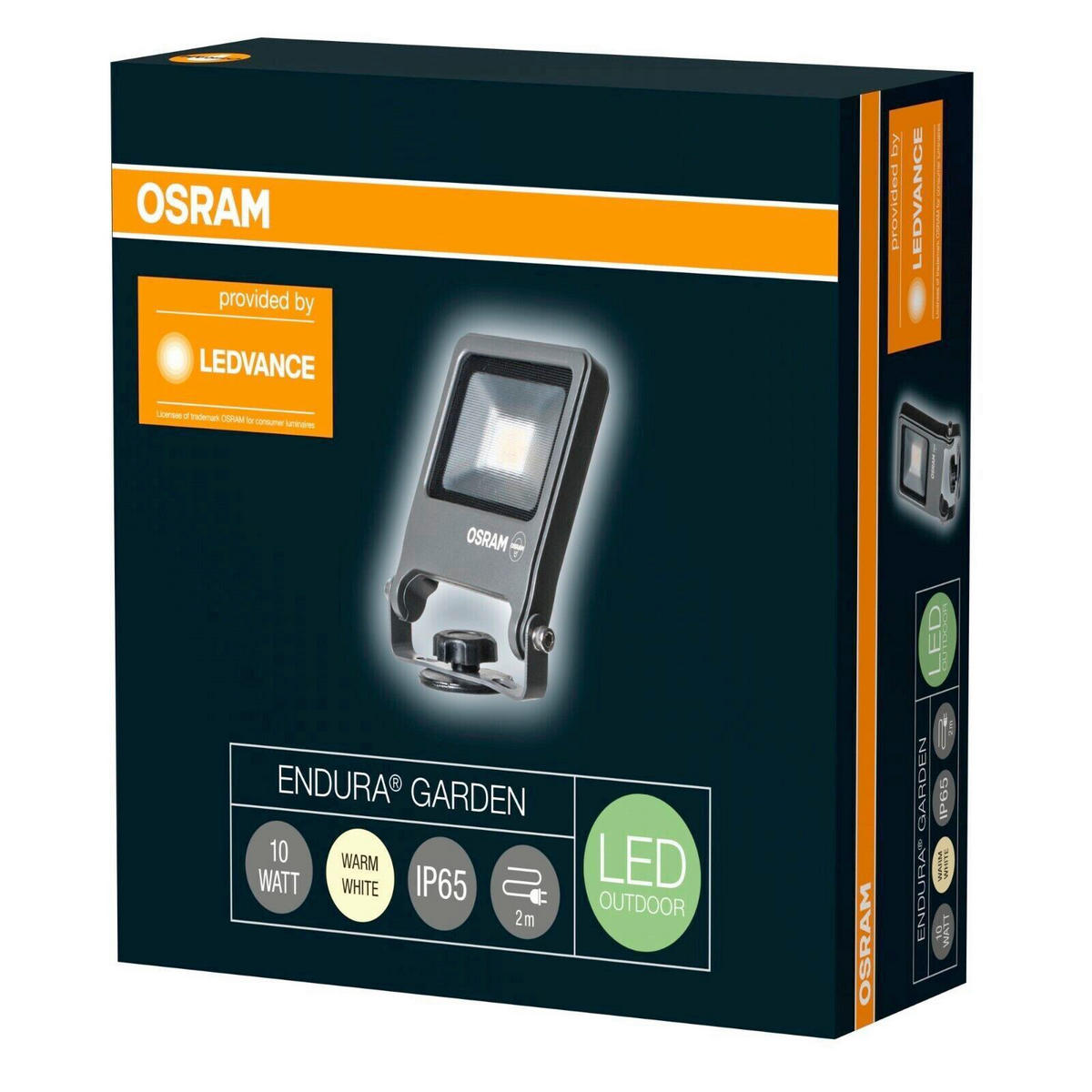 LED SVJETILJKA VANJSKA  - tamno siva/prozirno, Basics, metal/plastika (27/13/3,5cm) - Osram