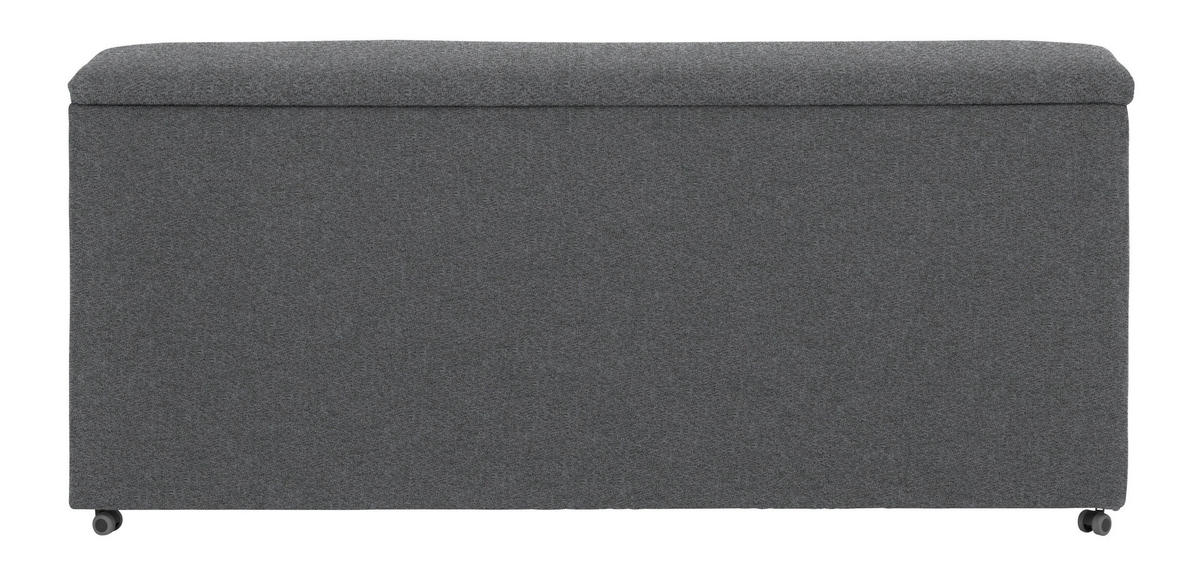 DÍL POHOVKY, textil, šedá - šedá, Konvenční, textil (150/80/30cm) - Novel