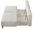 SCHLAFSOFA Cord Beige  - Beige/Schwarz, MODERN, Textil/Metall (193/85/88cm) - Novel