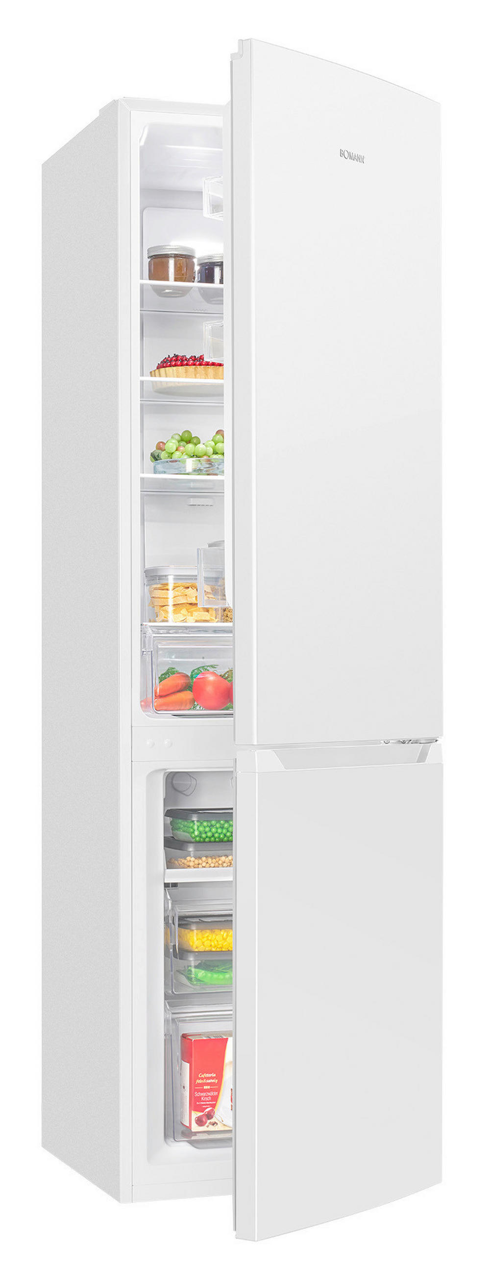KÜHL-GEFRIER-KOMBINATION 54,5/181/61,6 cm KG 7370  - Weiß, Trend, Kunststoff (54,5/181/61,6cm) - Bomann