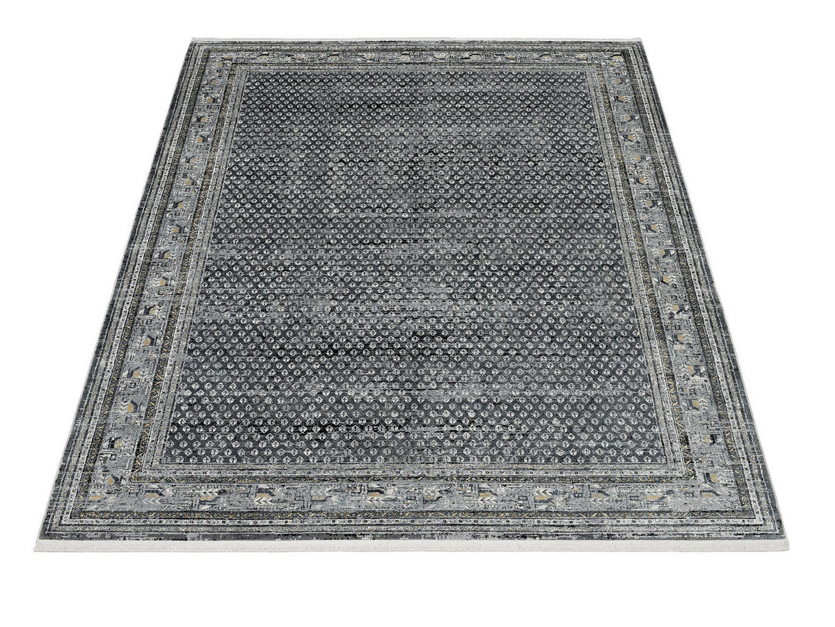 WEBTEPPICH 67/130 cm Monza Dunkelgrau  - Dunkelgrau, KONVENTIONELL, Textil (67/130cm) - Dieter Knoll