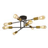 TAKLAMPA Armstrong 64/20 cm  - mässingsfärgad/svart, Modern, metall (64/20cm)