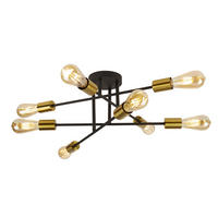 TAKLAMPA Armstrong 64/20 cm  - mässingsfärgad/svart, Modern, metall (64/20cm)