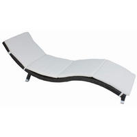 OPALOVACÍ LEHÁTKO, hnědá, krémová, světle šedá - krémová/světle šedá, Moderní, kov/textil (59/62/185cm) - Gardenson