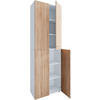 AKTENSCHRANK 70/220/39 cm  - Weiss/Sonoma Eiche, Design, Holzwerkstoff (70/220/39cm) - MID.YOU