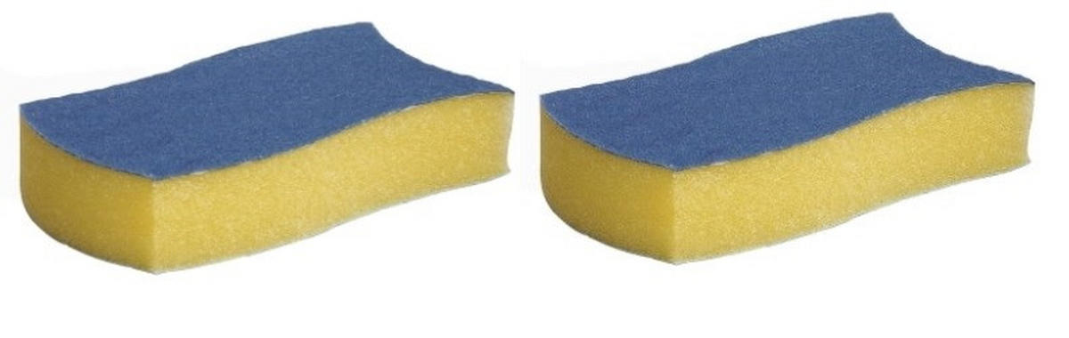 Tvättsvamp,Vileda Ceran 2-pack - blå/gul, Basics, plast - Best Price