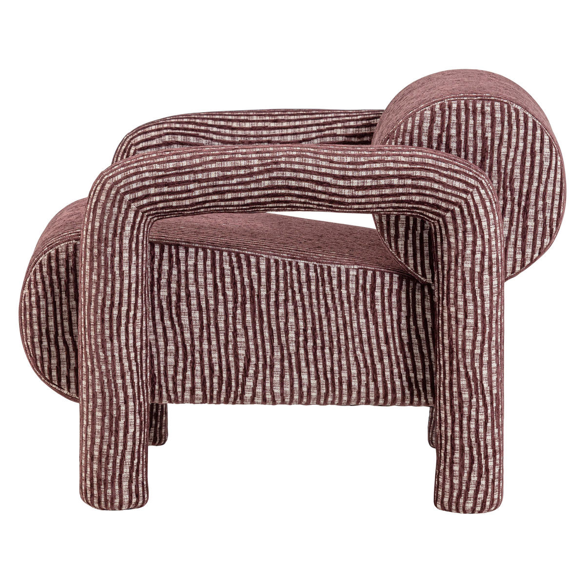 SESSEL in Webstoff Bordeaux  - Bordeaux, MODERN, Textil (76/65/82cm) - Livetastic