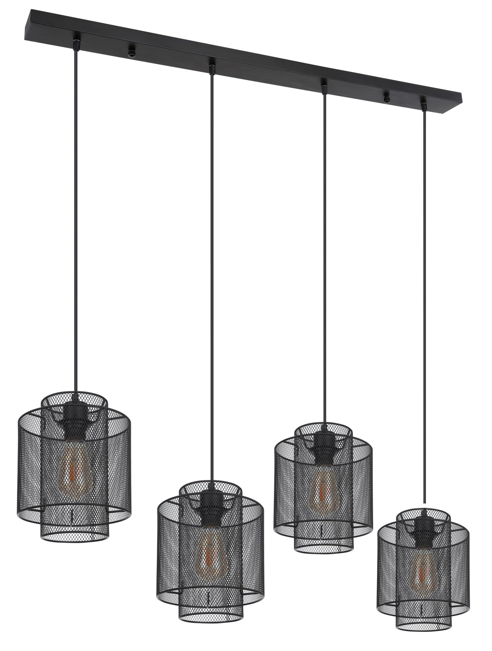 HÄNGELEUCHTE 98/20/120 cm   - Schwarz, Basics, Metall (98/20/120cm) - Globo