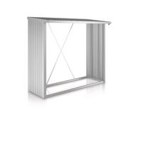 KAMINHOLZREGAL - Grau, Design, Metall (229/199/102cm) - Biohort