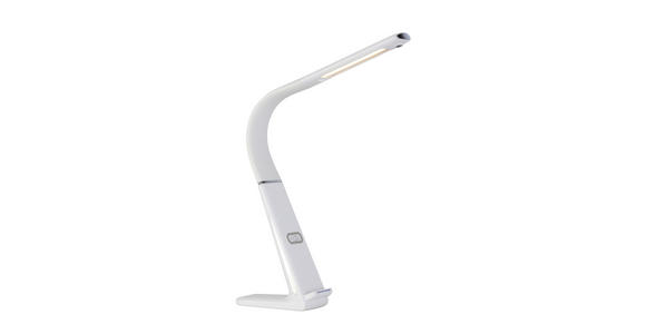 LED-SCHREIBTISCHLEUCHTE 6,5/13/48 cm - Weiß, Basics, Kunststoff (6,5/13/48cm) - Novel