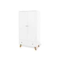 BABYKLEIDERSCHRANK PINOLINO PAN  - Eichefarben/Weiß, Design, Holz/Holzwerkstoff (100/185/56cm) - Pinolino