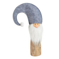 WICHTEL  - Grau, LIFESTYLE, Holz/Textil (25/44/10cm) - X-Mas