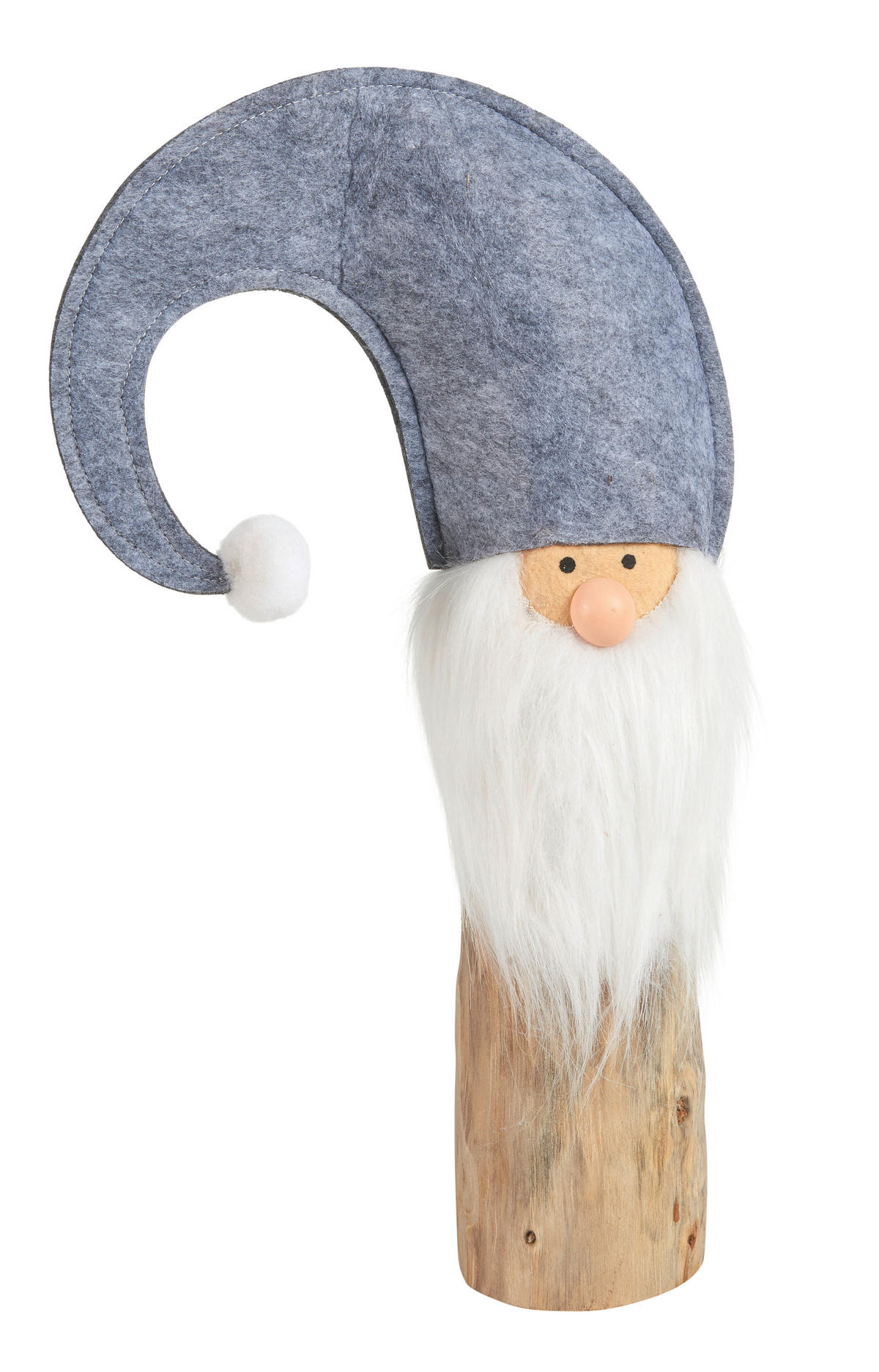 WICHTEL  - Grau, LIFESTYLE, Holz/Textil (25/44/10cm) - X-Mas