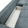 ECKSOFA  in Flachgewebe Dunkelgrau  - Dunkelgrau/Schwarz, KONVENTIONELL, Textil/Metall (295/180cm) - Carryhome