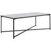 COUCHTISCH 120/43/60 cm rechteckig Schwarz, Weiß  - Schwarz/Weiß, Design, Keramik/Metall (120/43/60cm) - Livetastic
