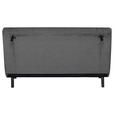SCHLAFSOFA Webstoff Dunkelgrau  - Dunkelgrau/Schwarz, Design, Holz/Textil (143/82/88cm) - Carryhome