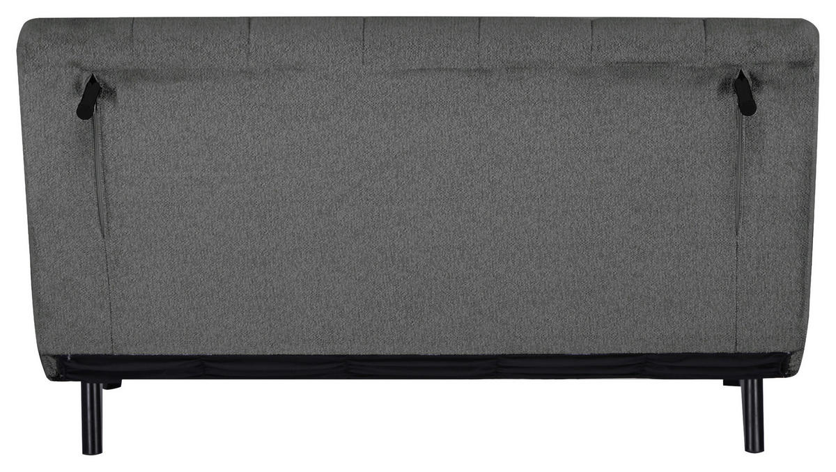 SCHLAFSOFA Webstoff Dunkelgrau  - Dunkelgrau/Schwarz, Design, Holz/Textil (143/82/88cm) - Carryhome
