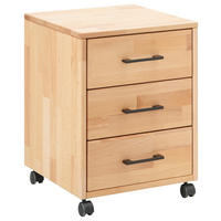 ROLLCONTAINER  - Schwarz/Kernbuche, Basics, Holz/Kunststoff (40/56,7/42cm) - Livetastic
