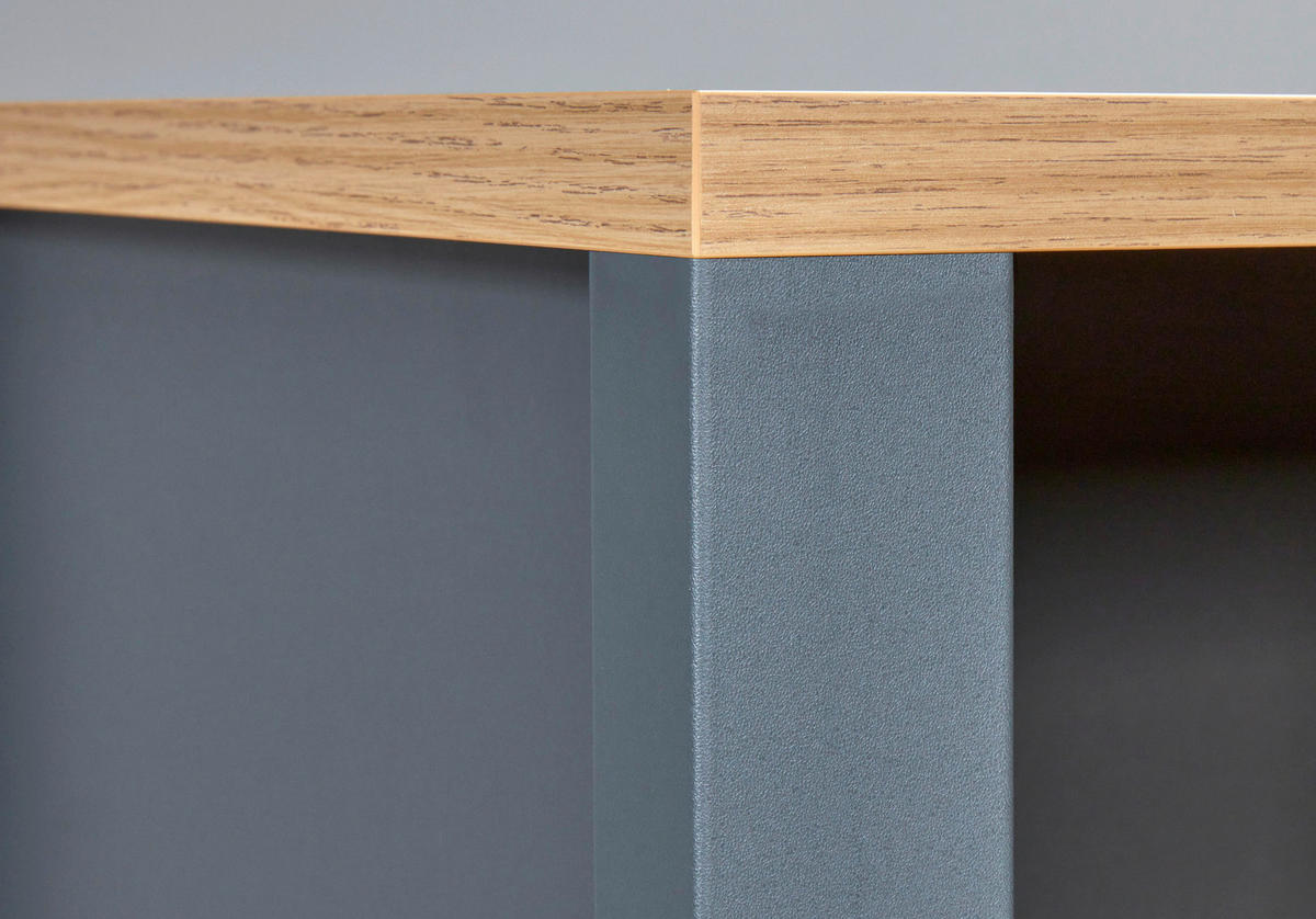 HYLLA i 60/167/60 cm antracit  - antracit, Modern, trämaterial (60/167/60cm) - home24