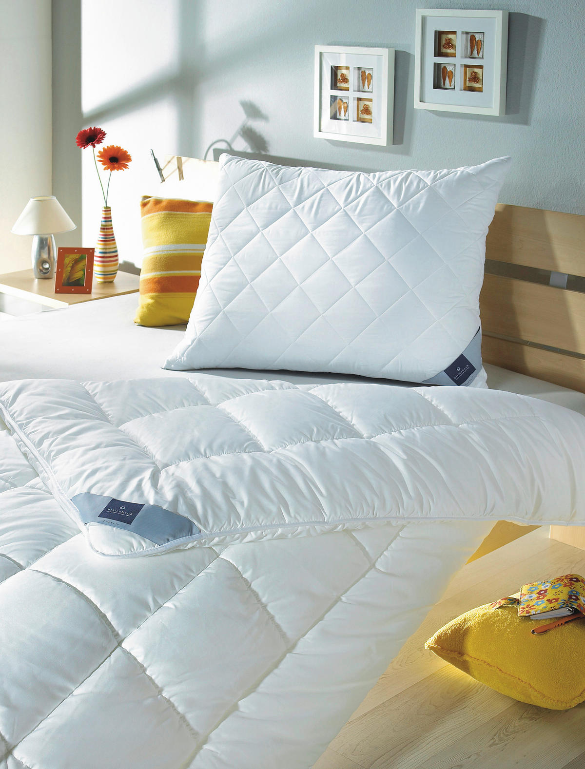 CELOLETNA PREŠITA ODEJA Classic Clean Uno 200/240 cm  - bela, Konvencionalno, tekstil (200/240cm) - Billerbeck