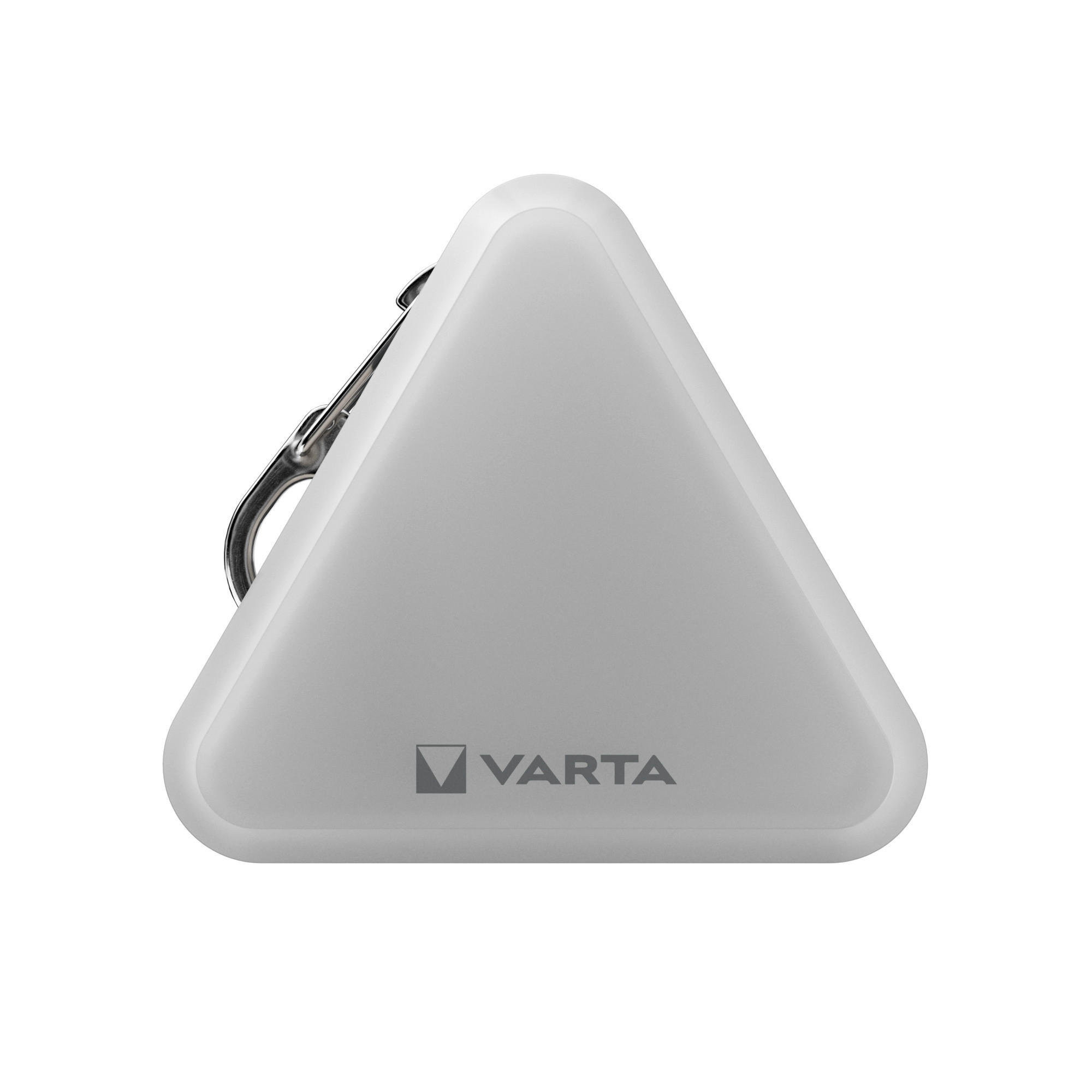 TASCHENLAMPE - Hellgrau/Grauweiss, Basics, Kunststoff (4,95/4,58/2,17cm) - Varta