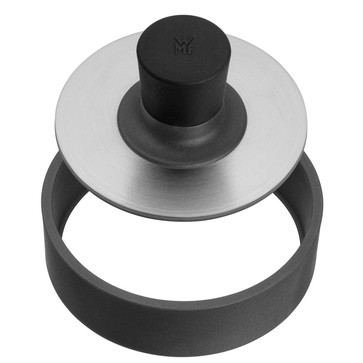 HAMBURGERPRESSE   - Edelstahlfarben/Schwarz, Basics, Kunststoff/Metall (12,5cm) - WMF
