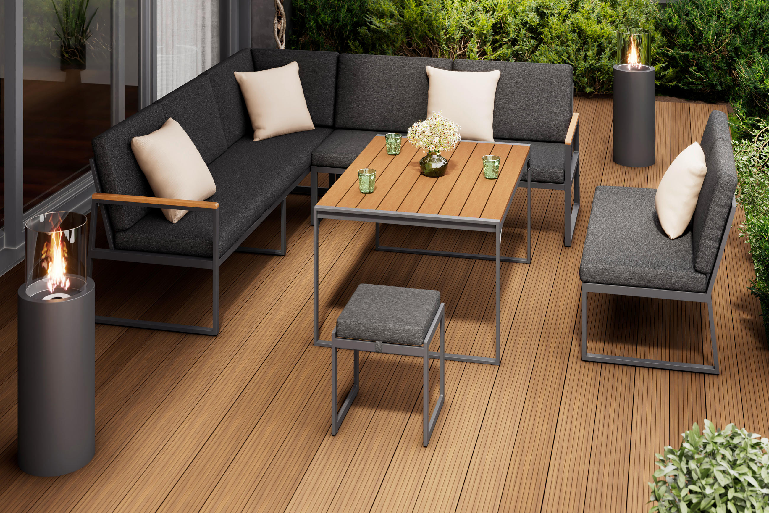 Set Dining Lounge 5 piese 230/230 cm