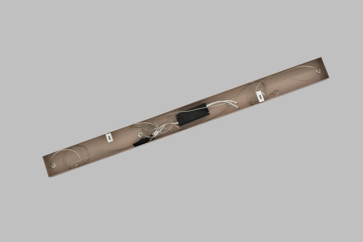LED-HÄNGELEUCHTE Orleans 120/150/18 cm  - Sandfarben, Design, Glas/Metall (120/150/18cm)
