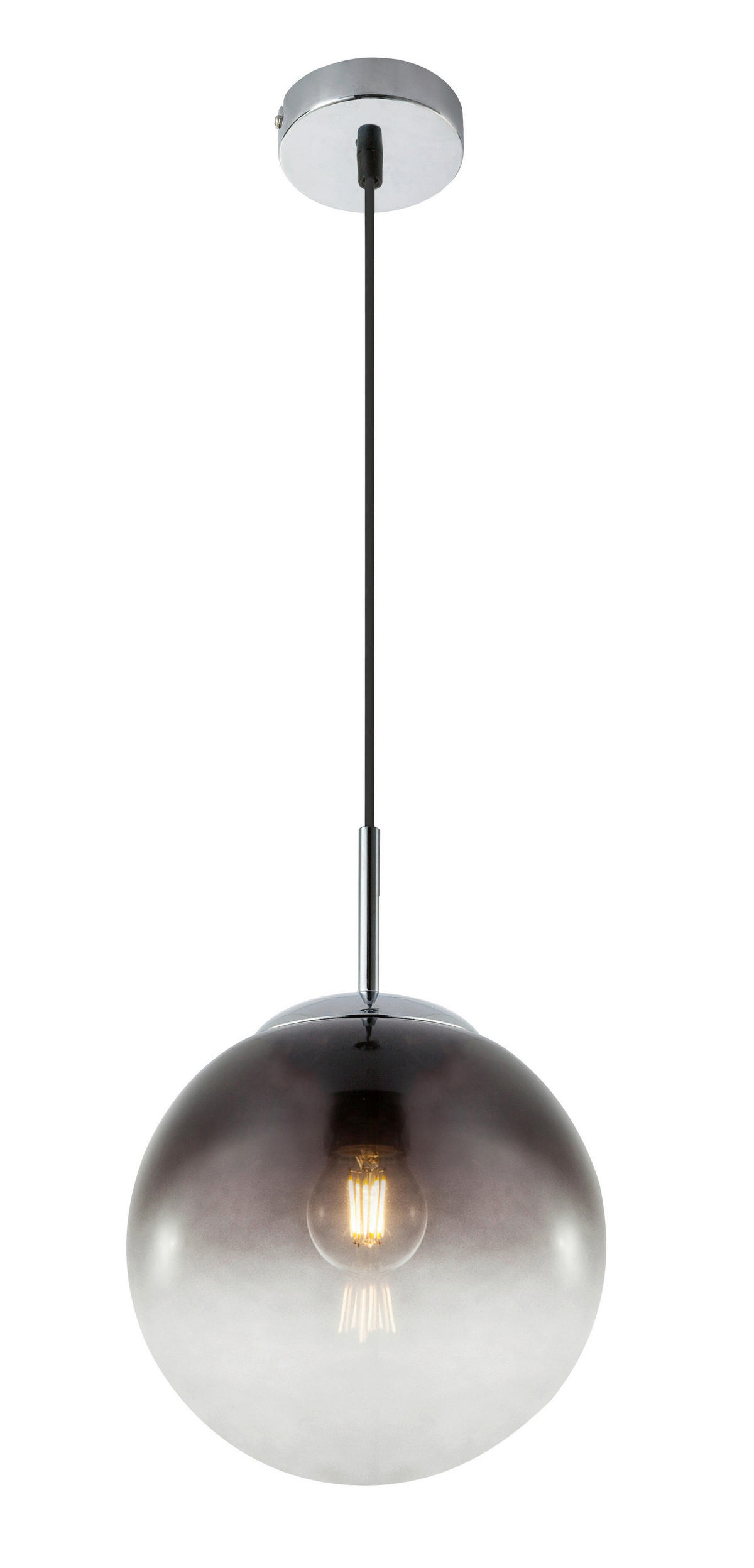 VISEČA SVETILKA        20/120 cm      E27 - Basics, kovina/steklo (20/120cm) - Globo