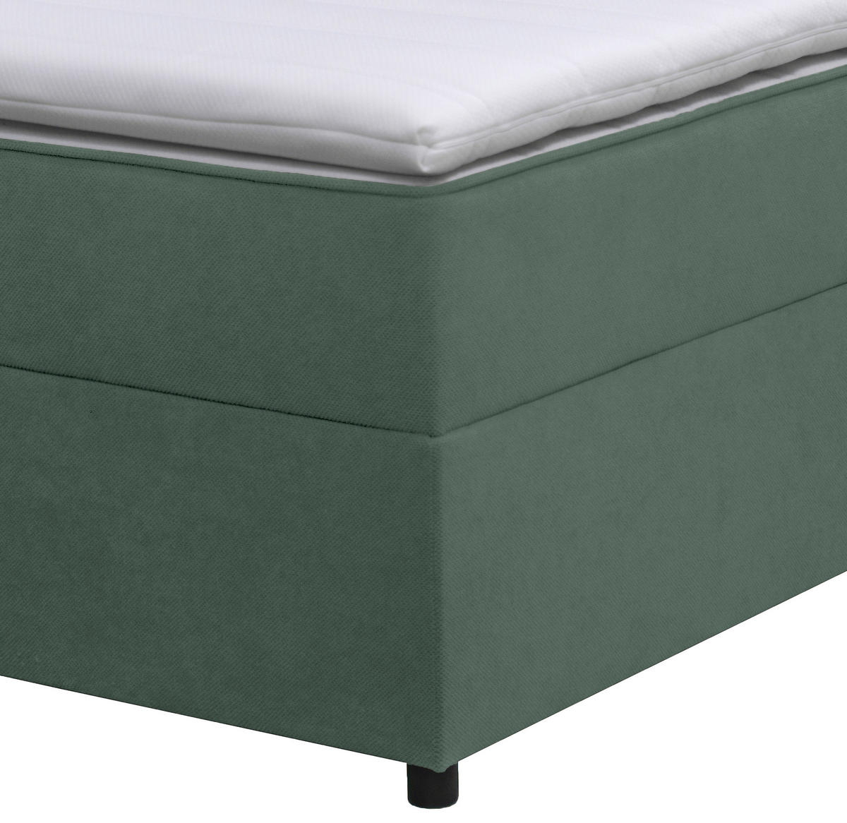 BOXBETT 120/200 cm  in Grün  - Schwarz/Grün, Konventionell, Kunststoff/Textil (120/200cm) - Moderano