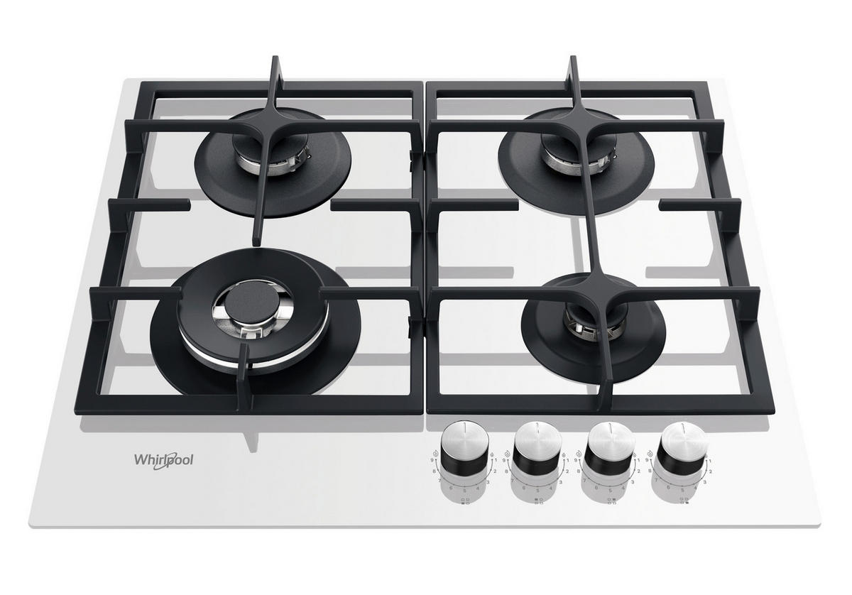 PLINSKA PLOČA GOFL 629/WH - bijela, Design, staklo/metal (59/4,9/51cm) - Whirlpool